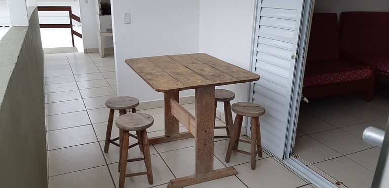 Kitnet Maranduba 06-E — 1º Andar, Piscina, 3 Quadras do Mar