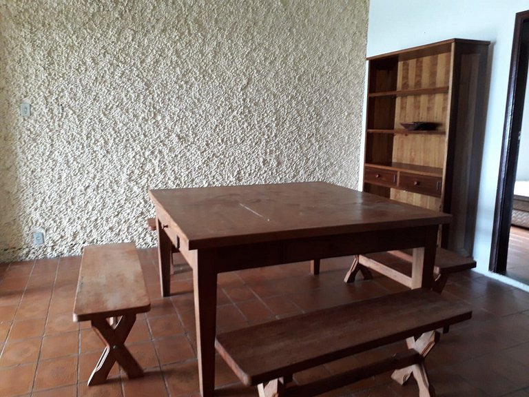 Casa Pé na Praia Sapê — 5 Quartos, 12 Pessoas, Frente ao Mar