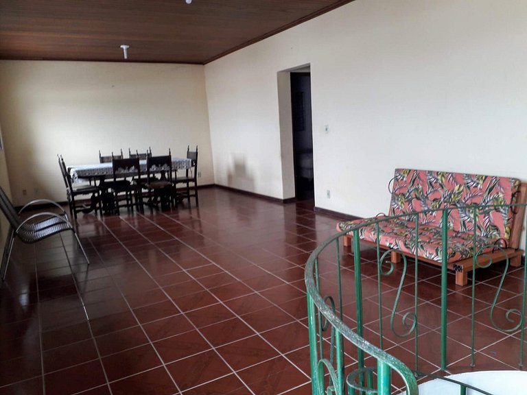 Casa Pé na Praia Sapê — 5 Quartos, 12 Pessoas, Frente ao Mar