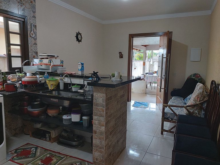 Casa Beira Rio Maranduba — 3 Quartos, 12 Pessoas, Vista Rio