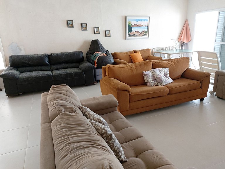 Casa Sapê — 3 Quartos, Piscina, 12 Pessoas, 1 Quadra do Mar